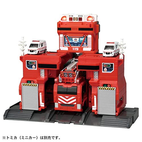 タカラトミー『 トミカ 変形出動 ! ビッグファイヤー & コマンドステーション 』 ミニカー 車 おもちゃ 男子用 3歳以上 玩具安全基準合格 STマーク認証 TOMICA TAKARA TOMY - Image 13