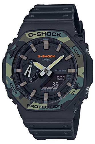 [カシオ] 腕時計 ジーショック ユーティリティカラー カーボンコアガード構造 GA-2100SU-1AJF メンズ ブラック