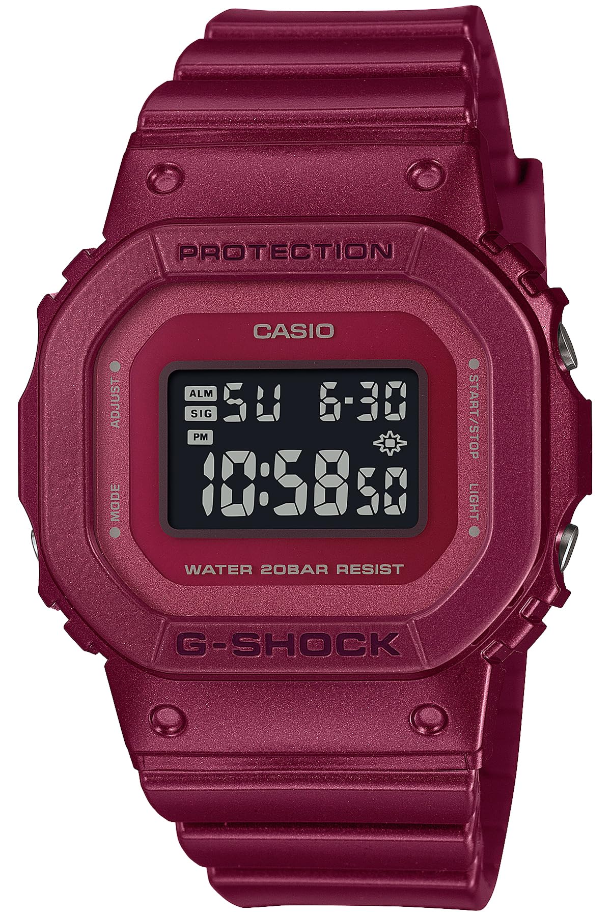 ジーショック [カシオ] 腕時計 【国内正規品】 ミッドサイズモデル Black＆Red GMD-S5600RB-4JF レディース レッド
