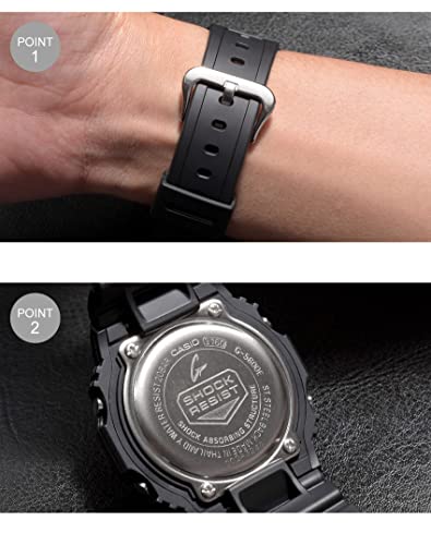 [カシオ] メンズ 腕時計 ジーショック ソーラー ELバックライトタイプ G-5600E-1JF ブラック - Image 3