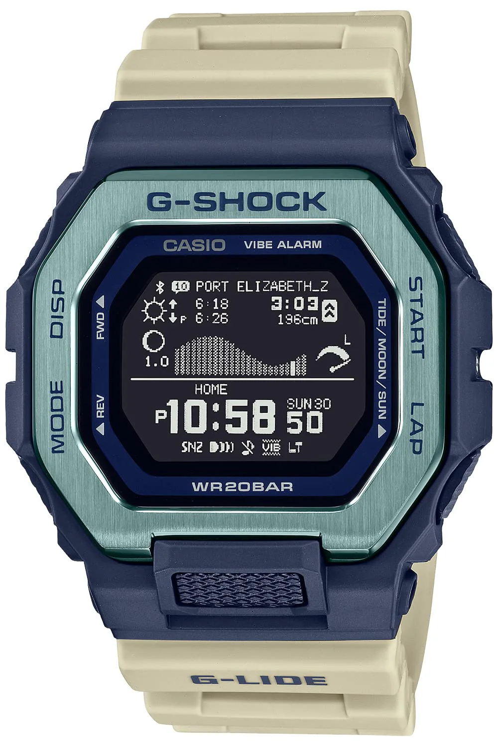 [カシオ] 腕時計 ジーショック 国内正規品 G-LIDE Bluetooth搭載 GBX-100TT-2JF メンズ サンドベージュ