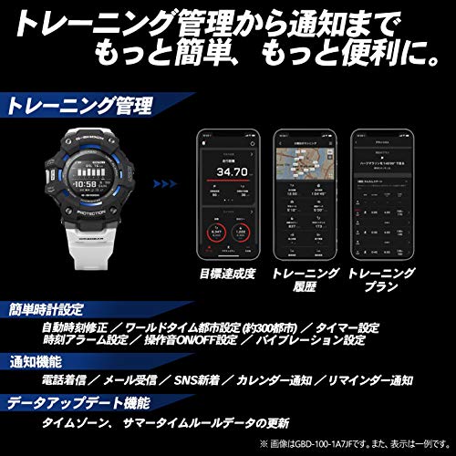 [カシオ] 腕時計 ジーショック 【国内正規品】G-SQUAD Bluetooth搭載 GBD-100-1JF メンズ ブラック - Image 2