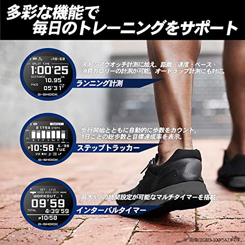 [カシオ] 腕時計 ジーショック 【国内正規品】G-SQUAD Bluetooth搭載 GBD-100-1JF メンズ ブラック - Image 3