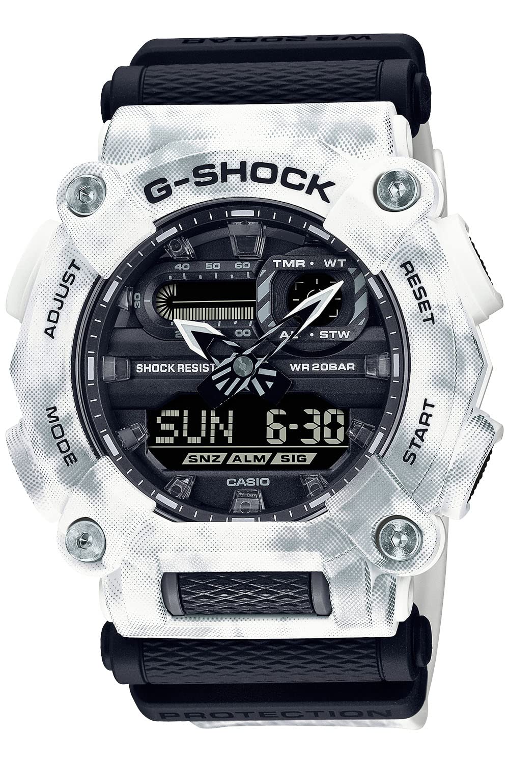 [カシオ] 腕時計 ジーショック 【国内正規品】GRUNGE SNOW CAMOUFLAGE GA-900GC-7AJF メンズ ブラック