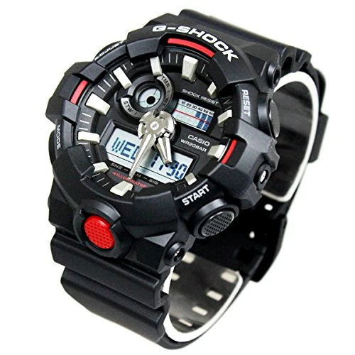 警察 自衛隊 公務員 就職祝 入学祝 G-SHOCK 20気圧防水 アナデジ プラベルトウォッチ メンズ （GA-700-1A GA-700-1B GA-700-4A） (GA-700-1A（ブラックA）) - Image 3