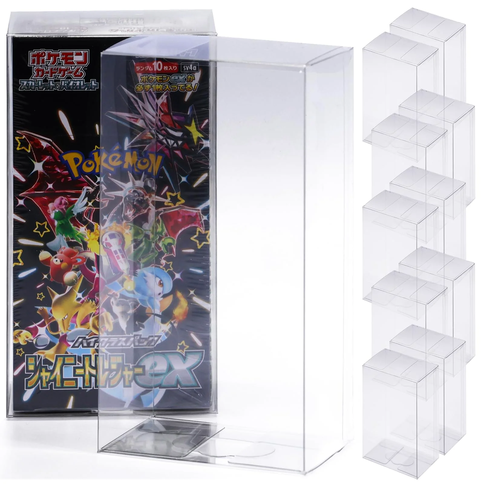 【コレクター共同開発】 ポケモンカード BOX ローダー 保管用ケース UVカット 10個 BOXローダー セミハードローダー RIMINA (ハーフBOX,10個)
