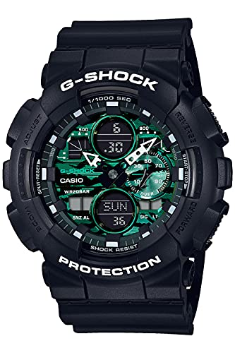 [カシオ] 腕時計 ジーショック Black and Green Series GA-140MG-1AJF メンズ ブラック