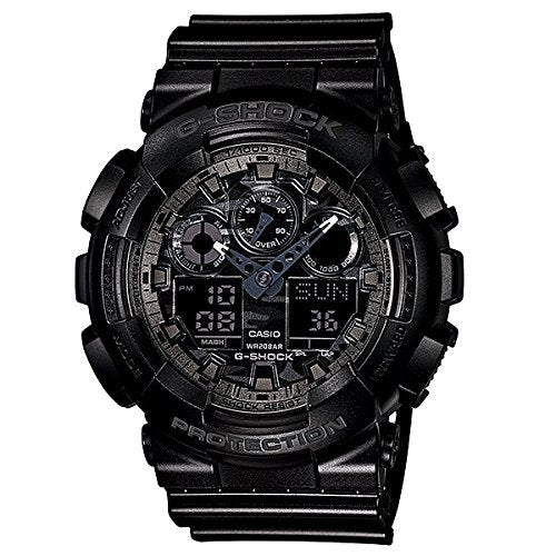 自衛隊 警察官 公務員 G-SHOCK Camouflage Dial Series 20気圧防水 アナデジ プラベルトウォッチ メンズ向(GA-100CF-1A GA-100CF-1A9 GA-100CF-8A GA-100CF-8AER) (GA-100CF-1A(ブラックシルバー)) - Image 8
