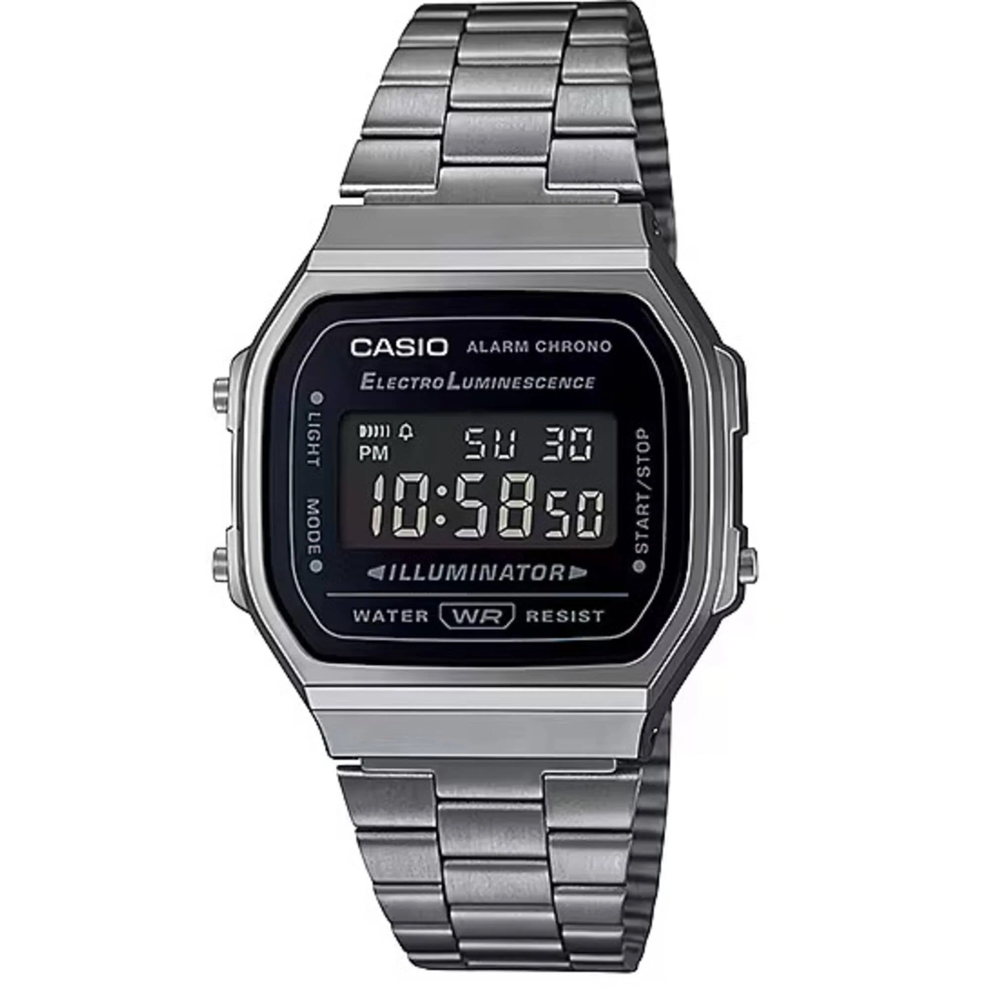 カシオ G-Shock ユニセックス A168WGG-1BVT デジタル ビンテージ 腕時計 シルバー