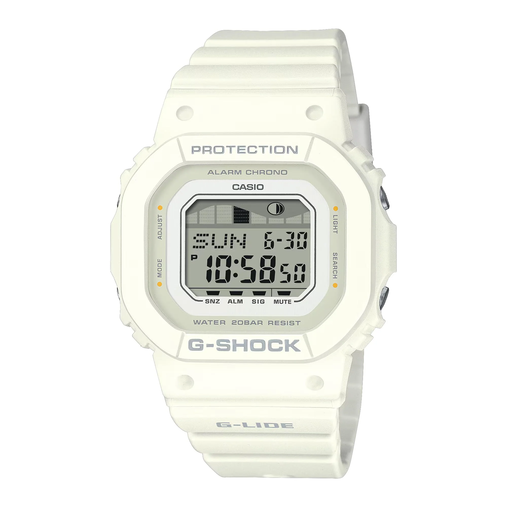 カシオ G-Shock G-Lide ホワイトデジタル腕時計 GLX-S5600-7B