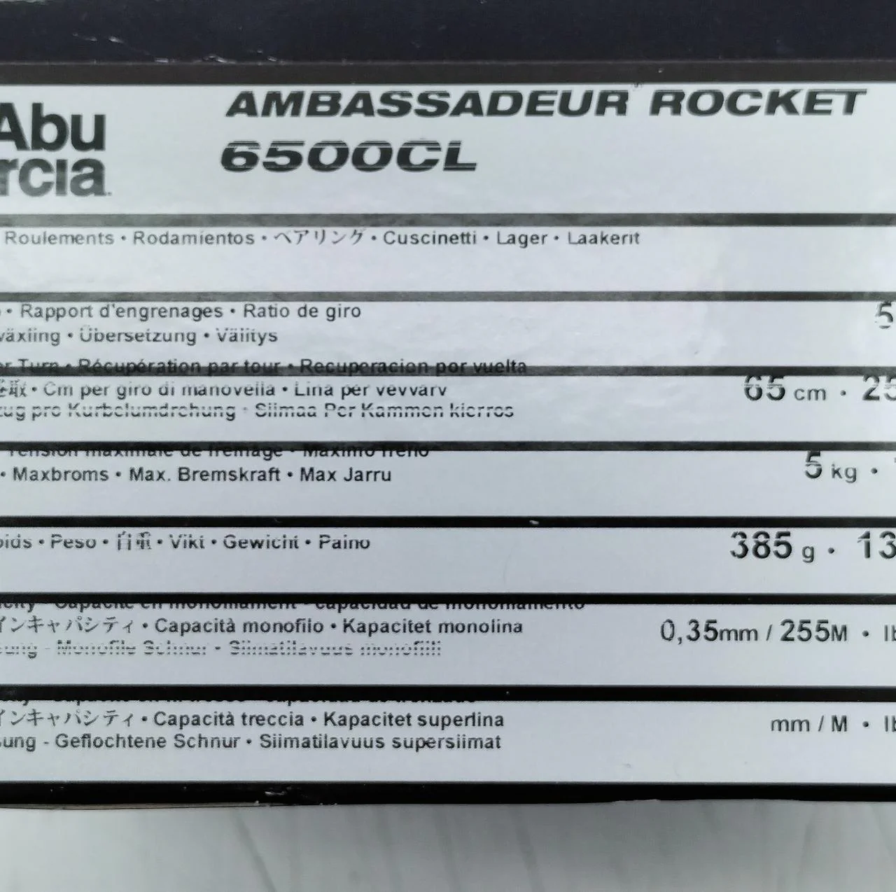 AbuGarcia Bait Reel AMBASSADEUR 6500CL - Image 16