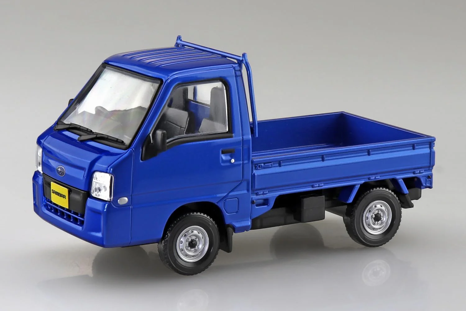 Aoshima 065778 1/32 Raku Plastic Snap Kit No.05-WB Subaru Sambar Truck WR Blue Limited - Image 3