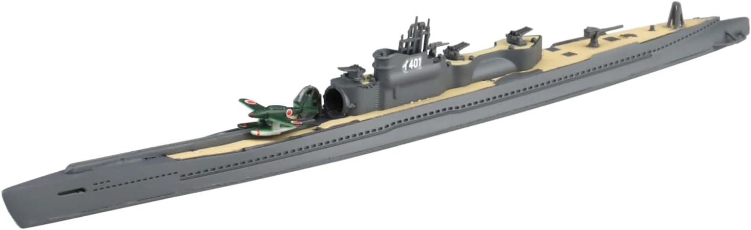 Aoshima 067307 1/700 Bunka Kyozai Water Line Series No.452 Japanese Navy Special Submarine I-401 - Image 3