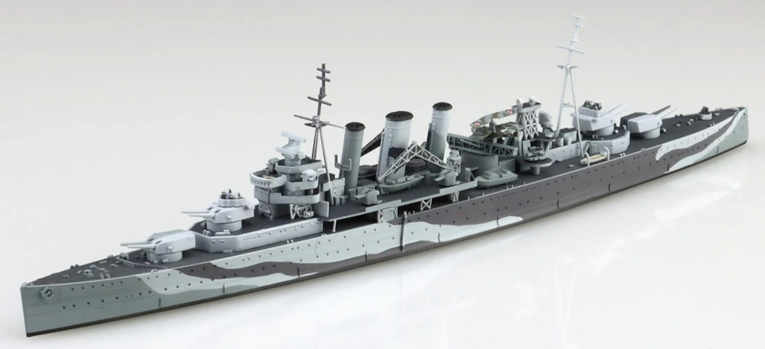 Aoshima 067390 1/700 Bunka Kyozai Water Line Series No.811 British Heavy Cruiser Kent - Image 3