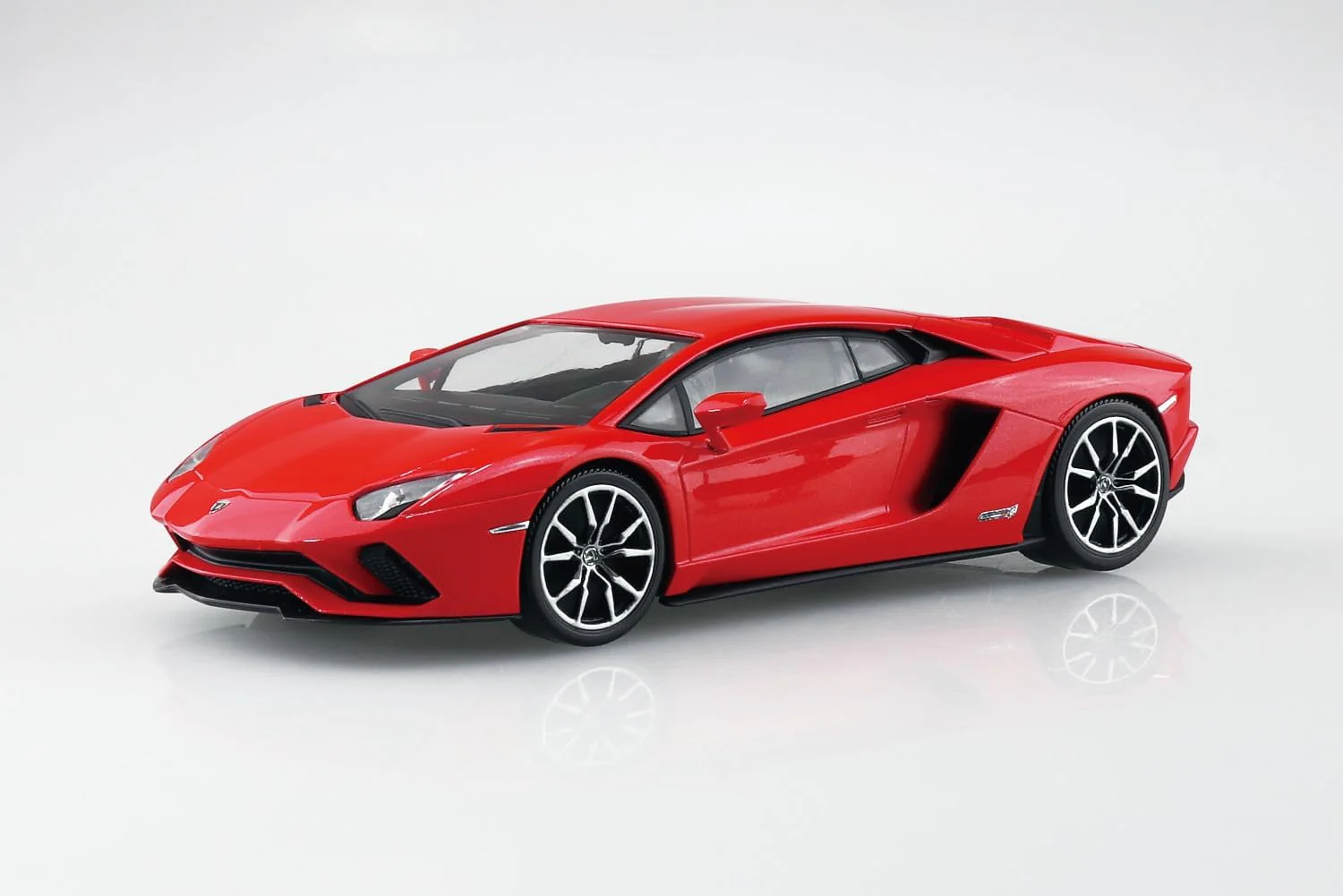 Aoshima 068168 1/32 Raku Plastic Snap Kit No.07-PR Lamborghini Aventador S Pearl Red - Image 6