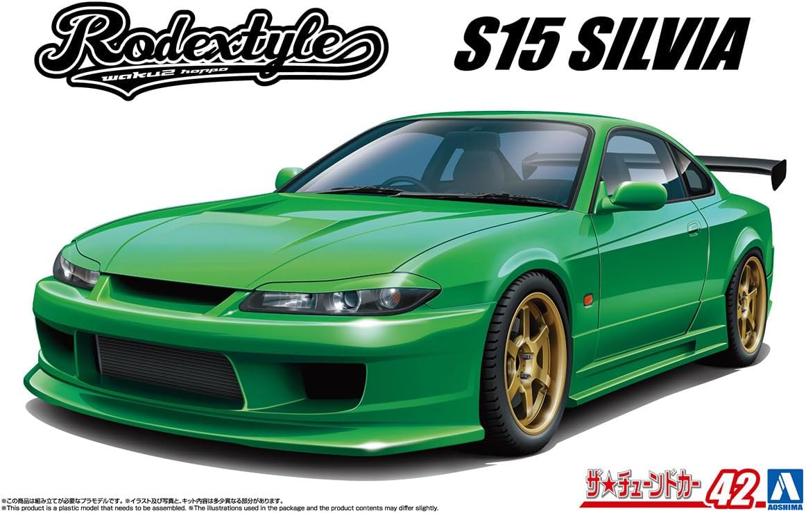 Aoshima 068793 1/24 Bunka Kyozai The Tuned Car Series No.42 Nissan Rodeck Style S15 Silvia '99 - Image 2
