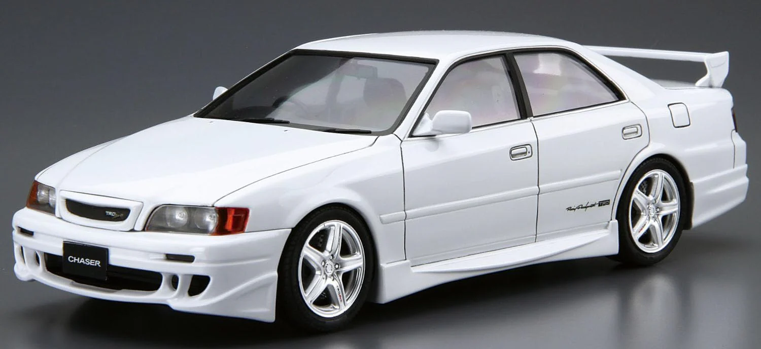 Aoshima 068809 1/24 Bunka Kyozai The Tuned Car Series No.47 Toyota TRD JZX100 Chaser '98 - Image 7