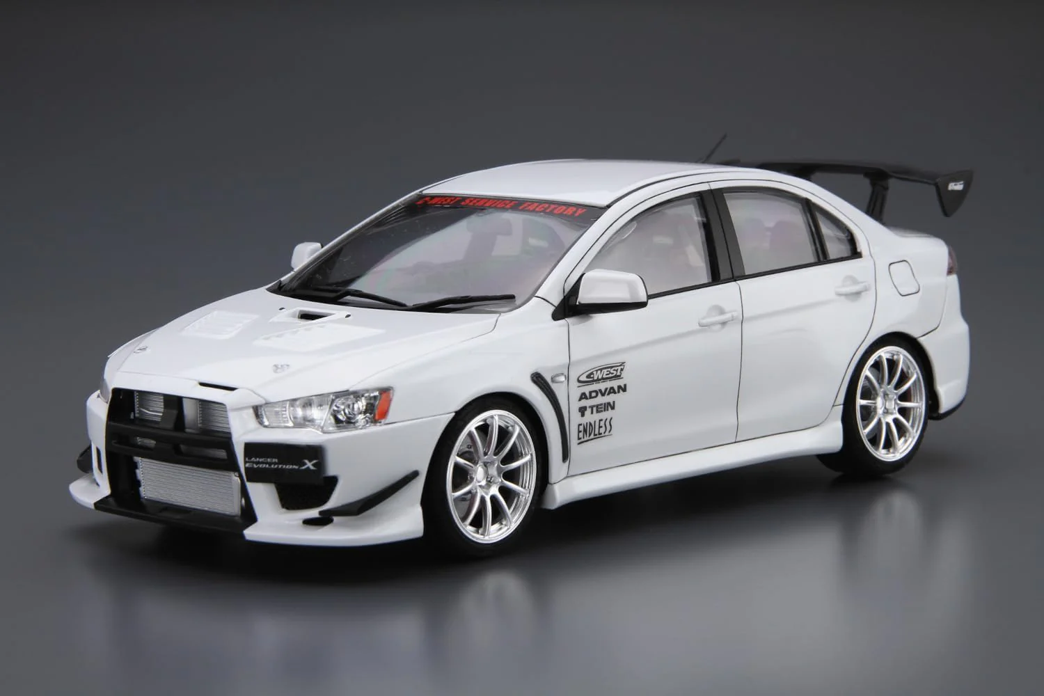 Aoshima 069295 1/24 The Tuned Car Series No.19 Mitsubishi C-WEST CZ4A Lancer Evolution X '07 - Image 3