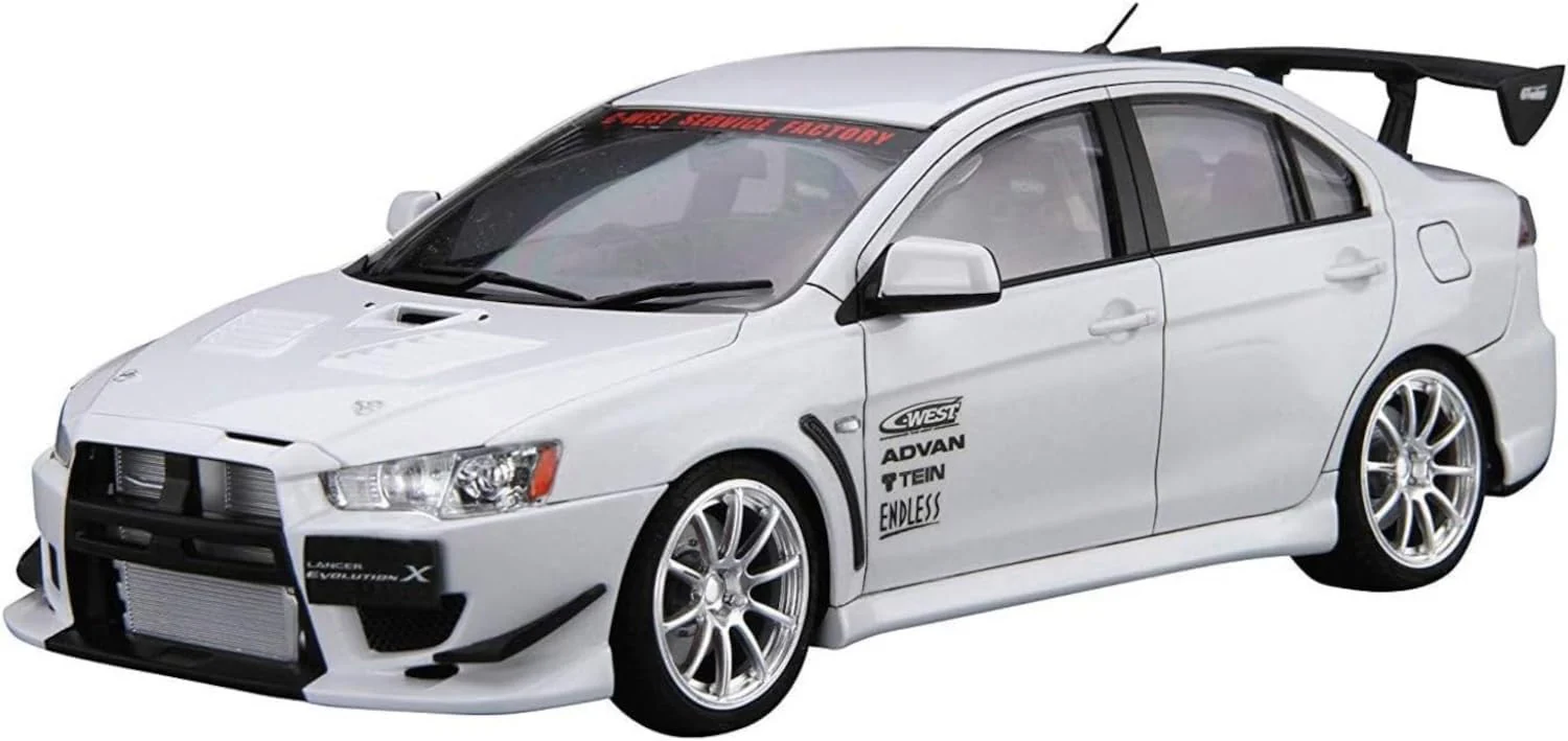 Aoshima 069295 1/24 The Tuned Car Series No.19 Mitsubishi C-WEST CZ4A Lancer Evolution X '07 - Image 4