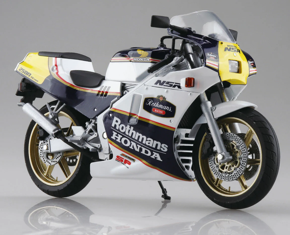 Aoshima 1/12 Honda NSR250R SP '88 Seychelles Night Blue/White - Image 4