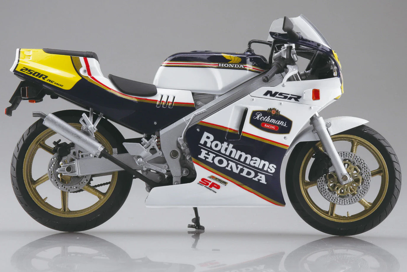 Aoshima 1/12 Honda NSR250R SP '88 Seychelles Night Blue/White - Image 6