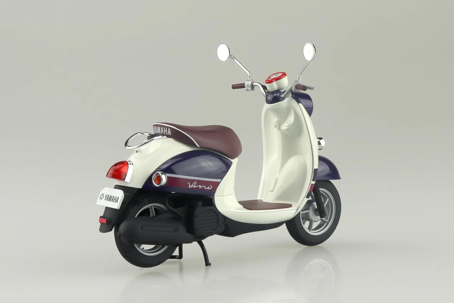 Aoshima 1/12 The Bike No.60 Yamaha Vino '13 Dark Grayish Blue Metallic A (Blue Beige) - Image 3