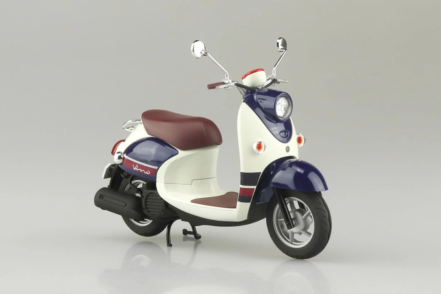 Aoshima 1/12 The Bike No.60 Yamaha Vino '13 Dark Grayish Blue Metallic A (Blue Beige) - Image 4