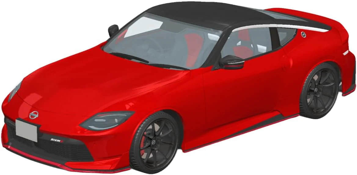 Aoshima 1/24 RakuPla Snap Car No.06-CR RZ34 Fairlady Z NISMO 2024 Carmine Red