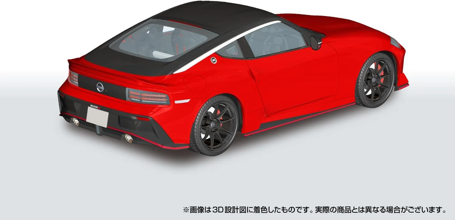 Aoshima 1/24 RakuPla Snap Car No.06-CR RZ34 Fairlady Z NISMO 2024 Carmine Red - Image 2
