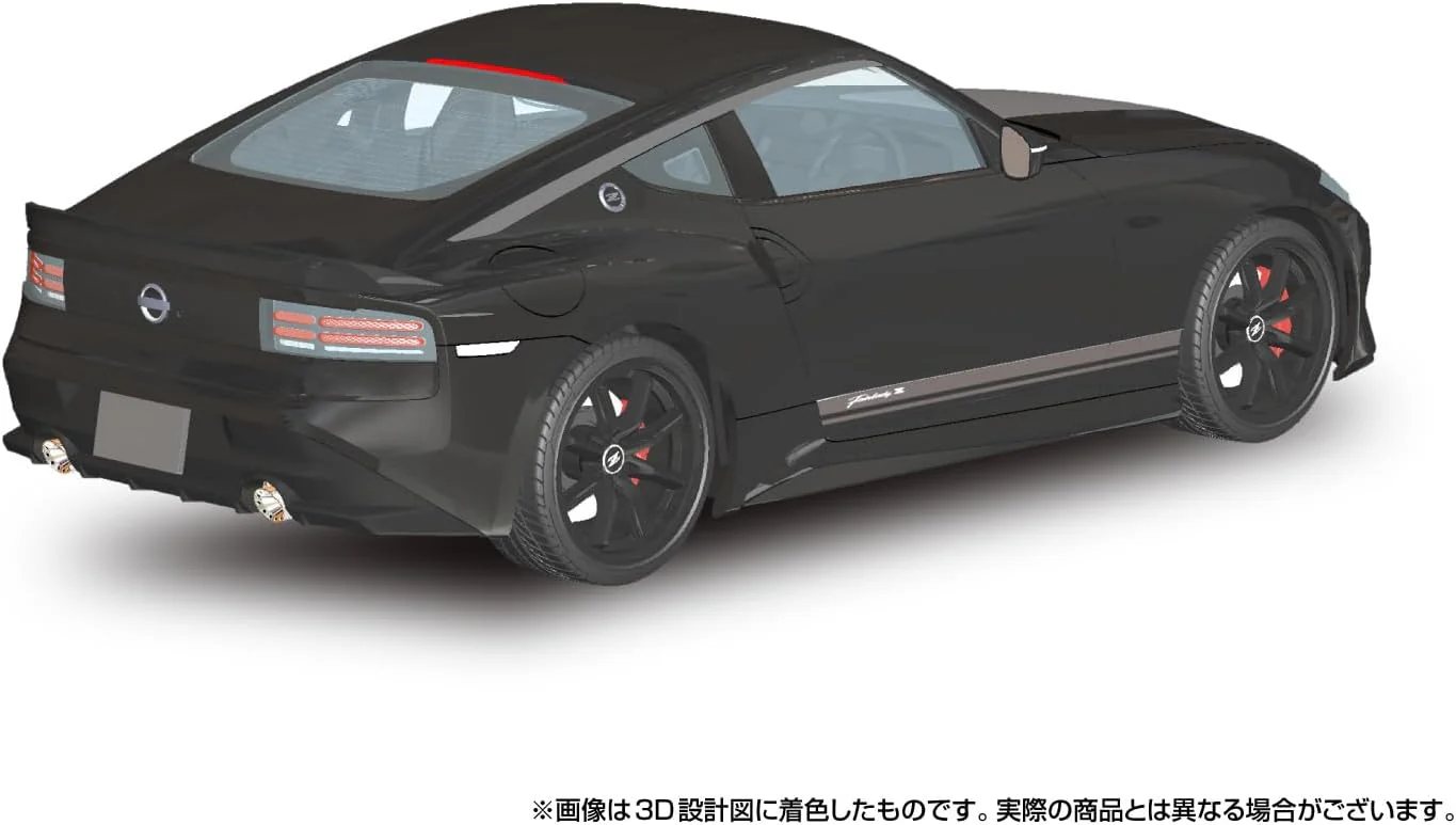 Aoshima 1/24 Rakupla Snap Car No. 07-MB RZ34 Fairlady Z Customized Edition 2024 Midnight Black - Image 3