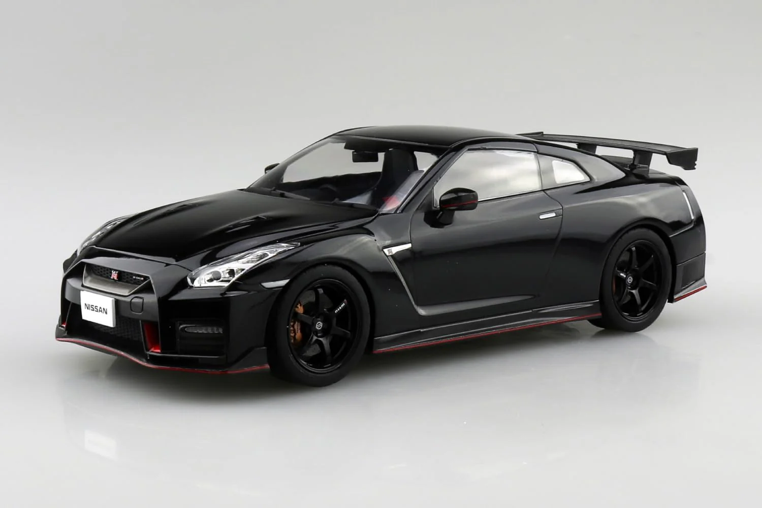 Aoshima 1/24 RakuPla Snap Kit No.05-MB R35 NISSAN GT-R NISMO 2017 Meteor Flake Black Pearl - Image 2