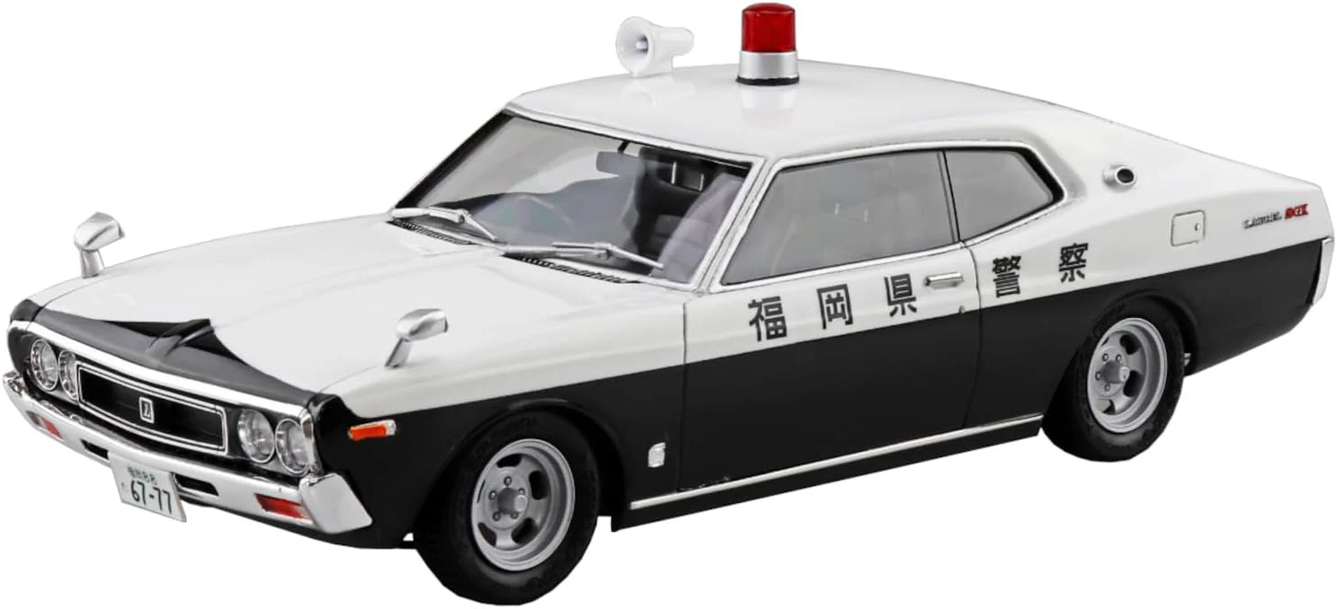Aoshima 1/24 Seibu Keisatsu No.10 C130 Laurel HT Investigation Patrol Car - Image 4