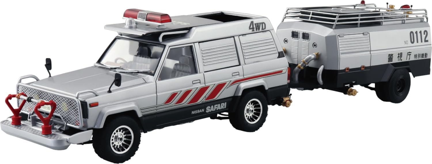 Aoshima 1/24 Seibu Police No.7 Safari 4WD & Tank Car - Image 6