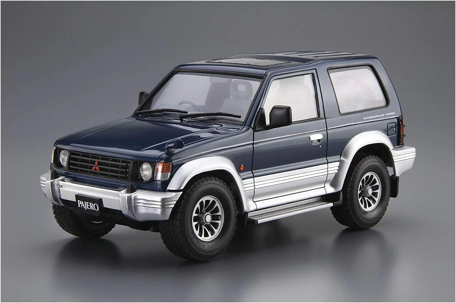 Aoshima 1/24 The Model Car No. 103 Mitsubishi V24WG Pajero Metal Top Wide XR-II 1991 - Image 3