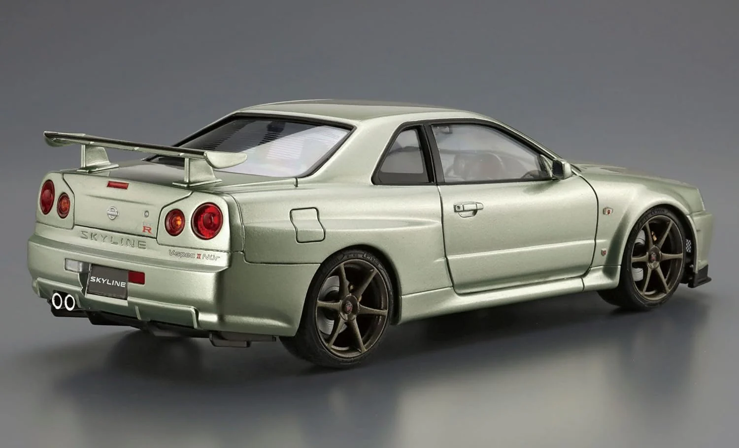 Aoshima 1/24 The Model Car No. 134 Nissan BNR34 Skyline GT-R V-spec II Nur. '02 - Image 4