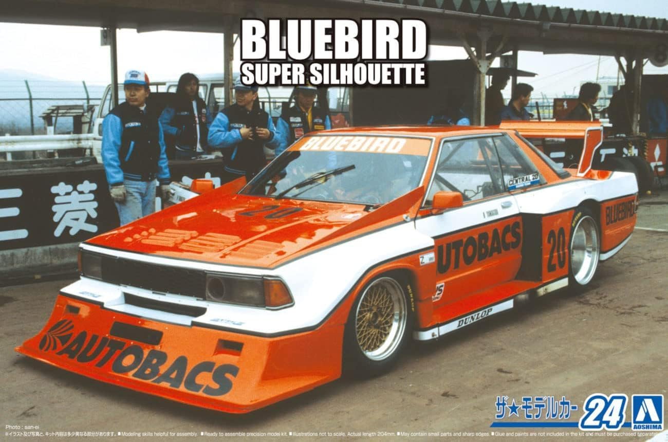 Aoshima 1/24 The Model Car No. 24 Nissan KY910 Bluebird Super Silhouette '83 - Image 2