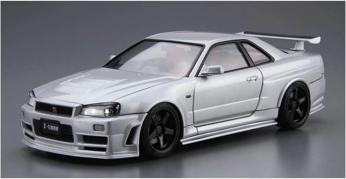 Aoshima 1/24 The Model Car No.34 Nismo BNR34 Skyline GT-R Z-tune '04 - Image 4