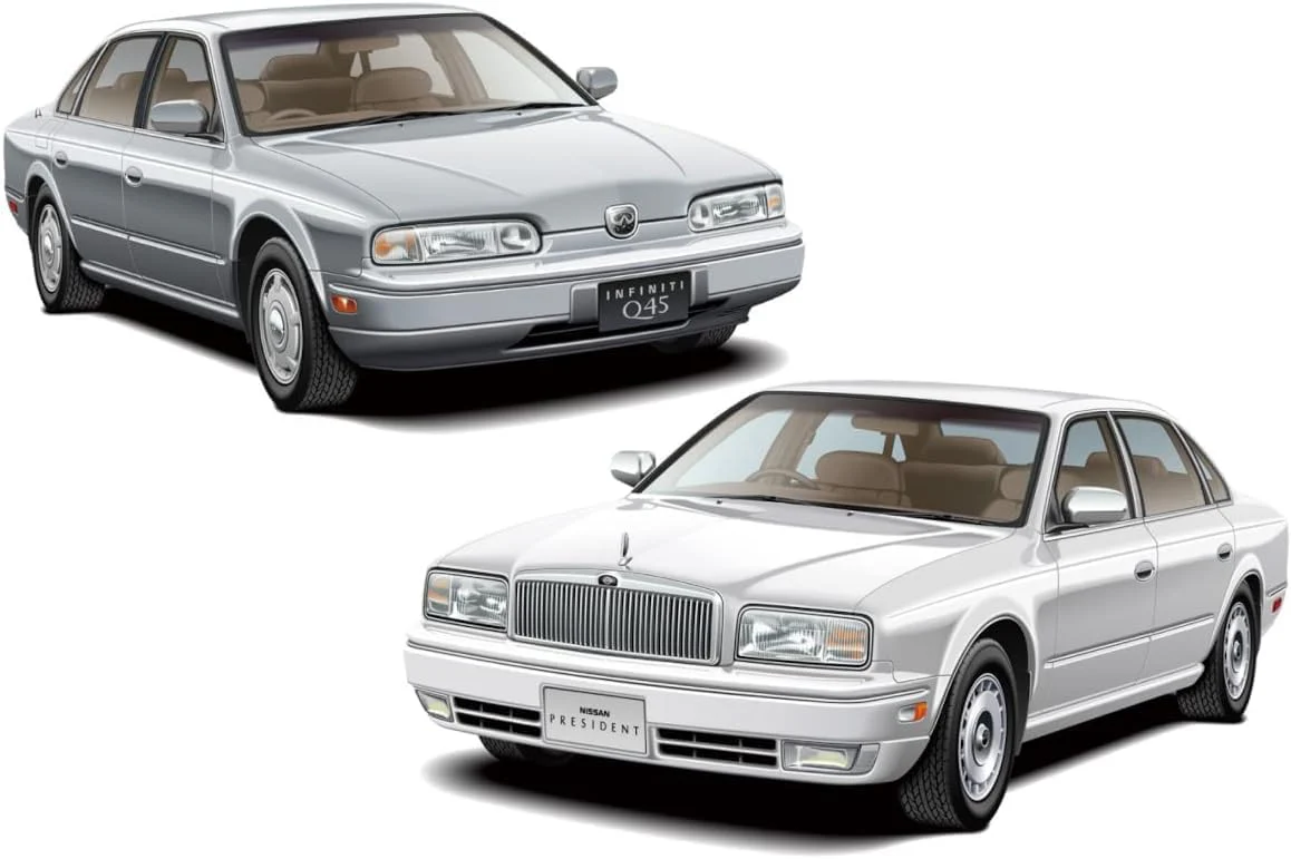 Aoshima 1/24 The Model Car No. 89 Nissan G50 President JS/Infiniti Q45 '89