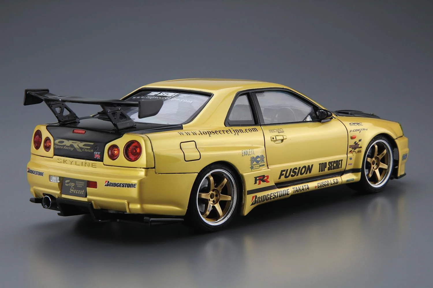 Aoshima 1/24 The Tuned Car No.015 Top Secret BNR34 Skyline GT-R '99 (Nissan) - Image 2