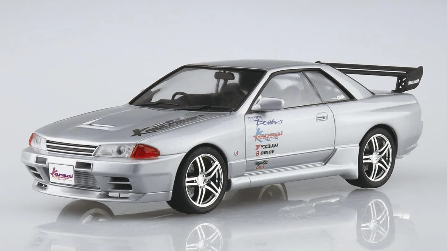 Aoshima 1/24 The Tuned Car No.76 HKS Kansai BNR32 Skyline GT-R 1990 (Nissan) - Image 3