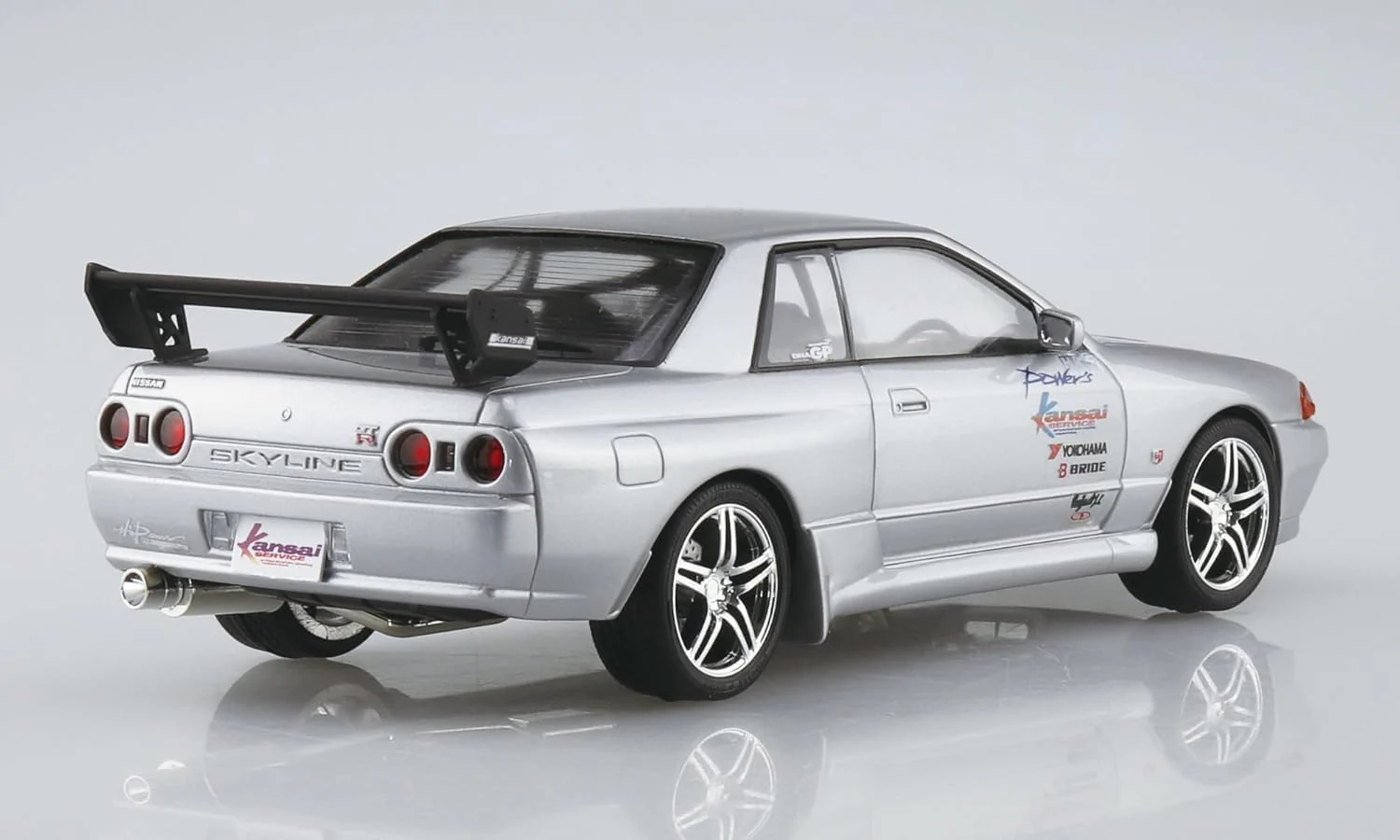 Aoshima 1/24 The Tuned Car No.76 HKS Kansai BNR32 Skyline GT-R 1990 (Nissan) - Image 4