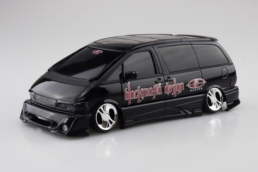 Aoshima 1/24 The Tuned Car No.96 Black Mafia TCR11W Estima 98 (Toyota) - Image 3