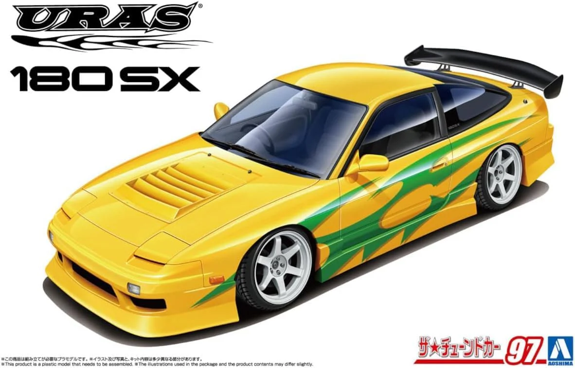 Aoshima 1/24 The Tuned Car No.97 URAS RPS13 180SX '96 Ver.1 (Nissan) - Image 2
