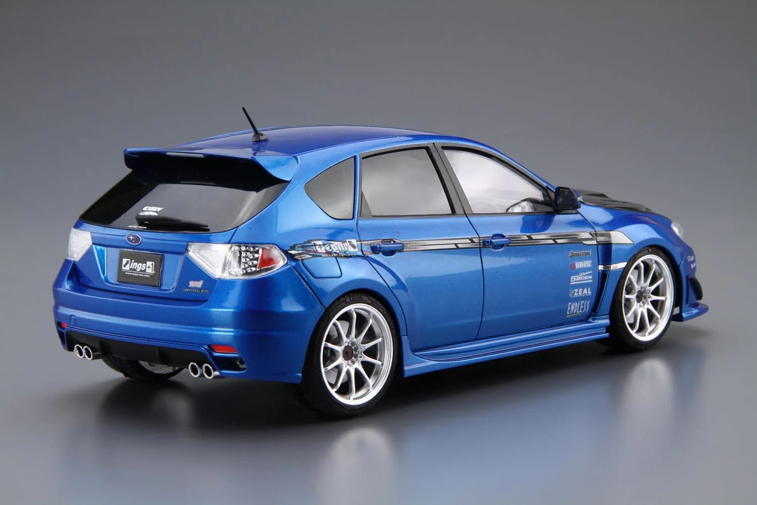 Aoshima 1/24 The Tuned Car Series No.35 Subaru ings GRB Impreza WRX STI '07 - Image 2