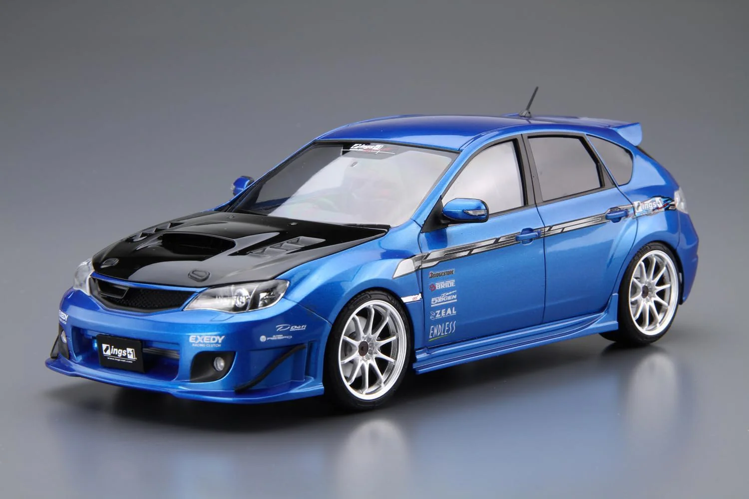 Aoshima 1/24 The Tuned Car Series No.35 Subaru ings GRB Impreza WRX STI '07 - Image 3