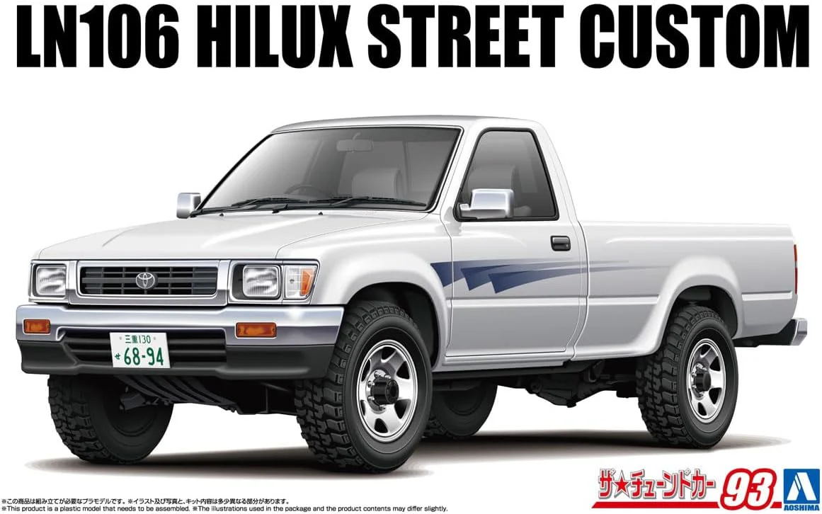 Aoshima 1/24 The Tuned Car Series No.93 LN106 Hilux Long Bed Street Custom '94 (Toyota) - Image 2