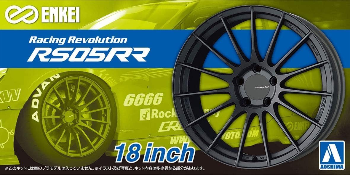Aoshima 1/24 The Tuned Parts No.106 Enkei RS05RR 18 Inch - Image 2