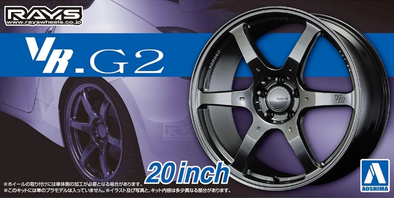 Aoshima 1/24 The Tuned Parts No.83 Volk Racing VR.G2 20-inch - Image 2