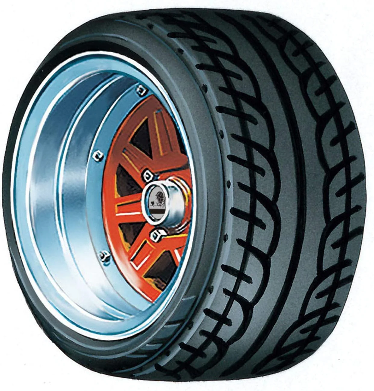 Aoshima 1/24 The Tuned Parts No. 89 Mark III Shallow Rim 14-inch - Image 2