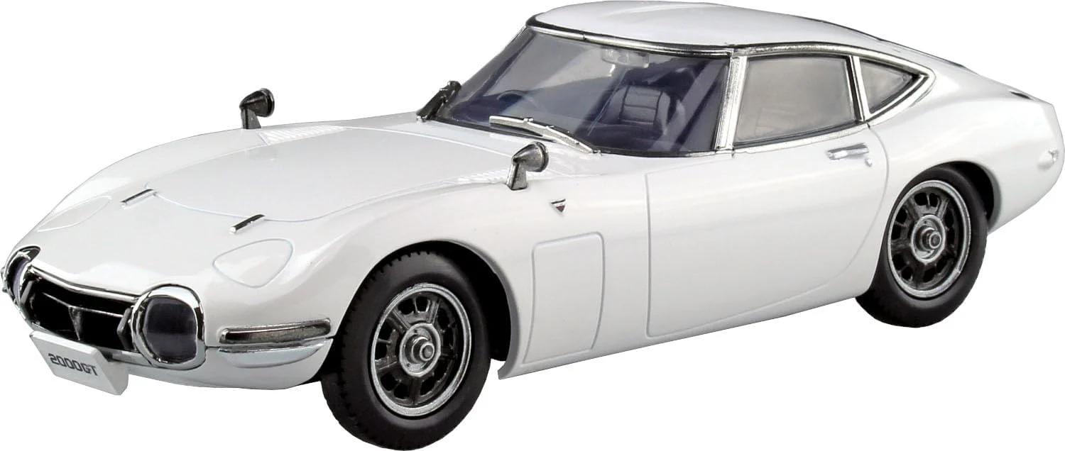 Aoshima 1/32 Easy Plastic Snap Kit No.06-PW Toyota 2000GT Pegasus White - Image 4